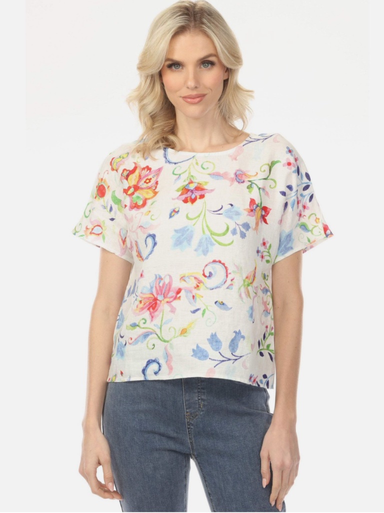 Charlie B Utopia Floral Printed Dolman Sleeve Top